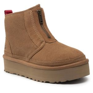 New Ugg Neumel Platform Zip Chestnut